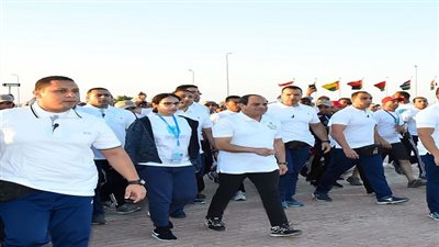 السيسي يُشارك في ماراثون السلام العالمي