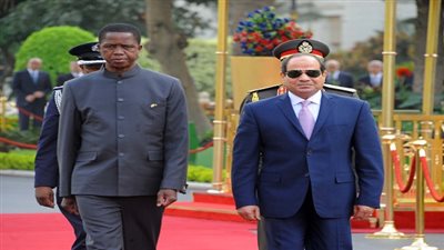السيسي يستقبل رئيس زامبيا بقصر الاتحادية 