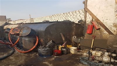 بالصور.. ضبط مالك مخزن غير مرخص لتجارة الزيوت لاستيلائه على السولار المدعم لإنتاج المازوت بالمرج 