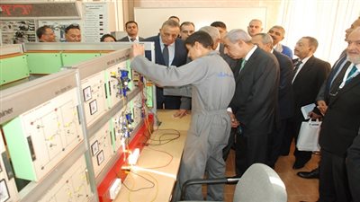 افتتاح مركز تدريب مهنى سيارات امبابة بعد تطويره