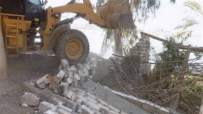 إزالة 82 حالة تعدى على املاك الدولة ونهر النيل بقنا