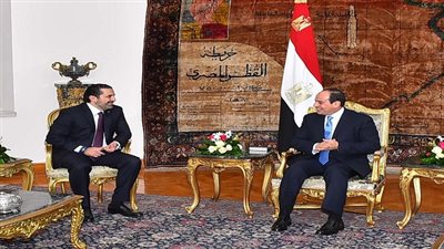 السيسي يستقبل رئيس الوزراء اللبناني سعد الحريري بقصر الاتحادية