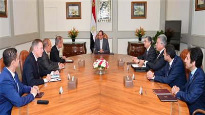 السيسي يستقبل رئيس مجلس إدارة شركة 