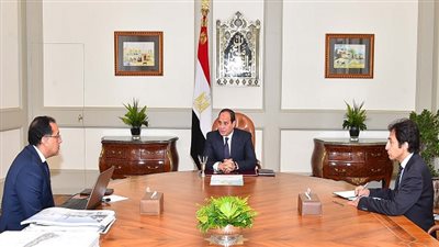 السيسي يجتمع مع الدكتور مصطفي مدبولي القائم بأعمال رئيس مجلس الوزراء