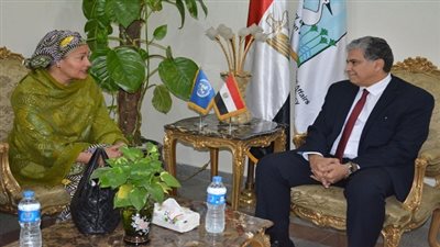 وزير البيئة يلتقي نائب الأمين العام للأمم المتحدة لبحث عدد من القضايا المتعلقة بالتنمية 
