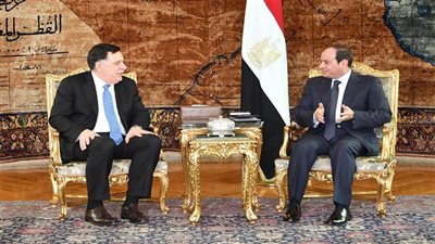 السيسي يستقبل رئيس المجلس الرئاسى الليبى