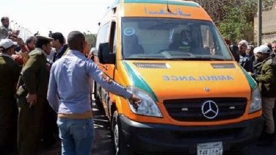 اصابة خمسة فى حادث انقلاب سيارة على طريق السخنة