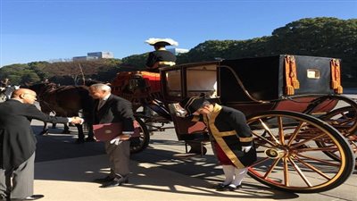 الإمبراطور أكيهيتو يتسلم أوراق اعتماد السفير المصري لدى اليابان