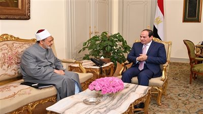 ننشر تفاصيل اجتماع السيسي وشيخ الأزهر