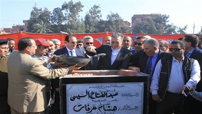 عرفات يضع حجر الأساس لكباري طنامل و بشلا وصهرجت بمحافظة الدقهلية