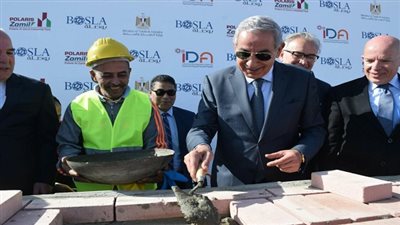 قابيل يضع حجر اساس مجمع 