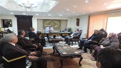 بالصور.. رئيس جامعة بنها يهنئ مدير أمن القليوبية بمنصبه الجديد