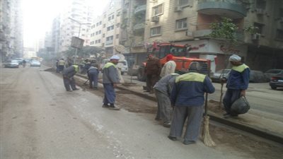 رفع كفاءة النظافة بشوارع احياء الهرم والعمرانية وبولاق الدكرور