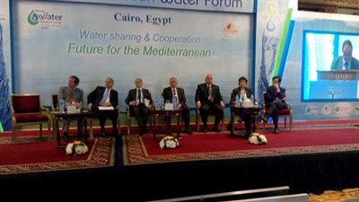 وزير الرى يفتتح فعاليات الملتقى الثالث للمياه لحوض البحر المتوسط