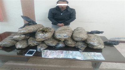 ضبط محكوم عليه هارب وبحوزته 45 كيلو جرام من مخدر البانجو بالشرقية