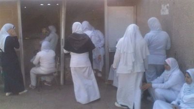 إضراب طاقم التمريض في مستشفى كفر شكر عن العمل