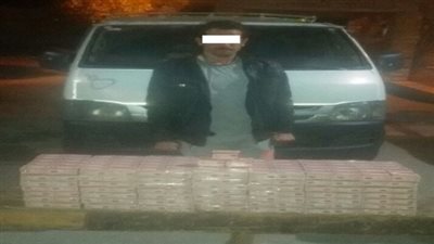 ضبط  شخص وبحوزته 43,300 قرص مخدر لعقار الترمادول 