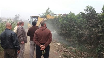 بالصور.. إزالة 131 حالة تعدى على أراضى الرى بمساحة بلغت 5 فدان بالقليوبية