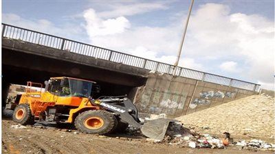 حملات نظافة موسعة بمطالع ومنازل الكبارى بالجيزة