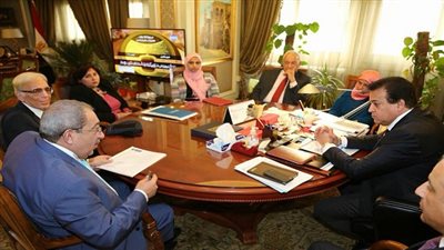 وزير التعليم العالى يستقبل وفد من جامعة اسلسكا مصر 