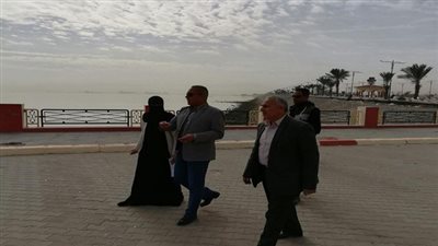 محافظ السويس يتفقد ممشي بورتوفيق والكورنيش الجديد والقديم