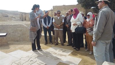 فهمى يفتتح المرحلة الاولى من تطوير محميتى الغابة المتحجرة ووادى دجلة