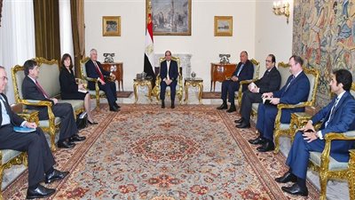 الرئيس السيسي يستقبل وزير الخارجية الأمريكي