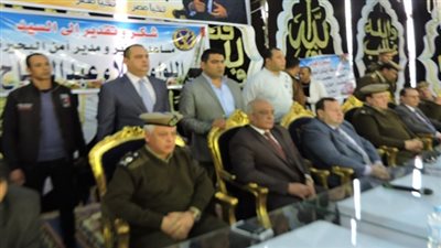 إنهاء خصومة ثأرية وإتمام الصلح فى النزاع القائم  بين عائلتين بدائرة مركز شرطة إيتاى البارود