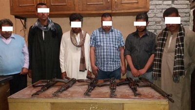 ضبط العناصر الإجرامية من حائزى الأسلحة النارية والذخائر غير المرخصة 