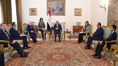 الرئيس السيسي يستقبل رئيس المدرسة الوطنية الفرنسية للإدارة