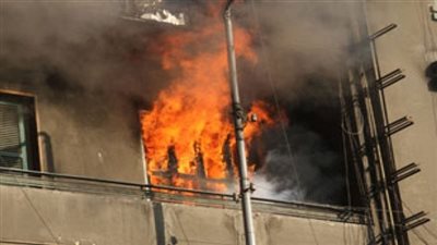 السيطرة على حريق داخل إحدى الشقق السكنية نتيجة إنفجار إسطوانة بوتاجاز