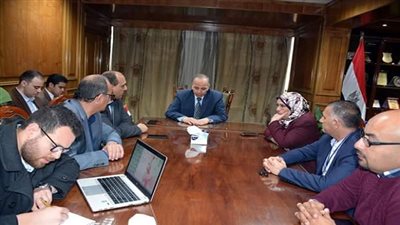محافظ القليوبية يدرس تطوير طريق جمجرة ببنها