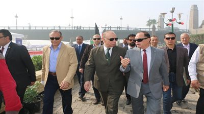 محافظ القاهرة يتفقد أعمال تطوير كوبري الجلاء