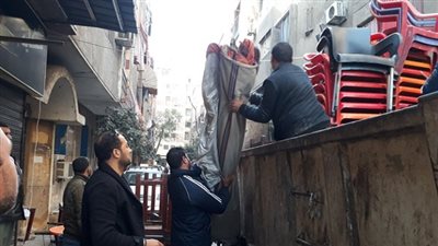 حملة مكبرة لرفع الاشغالات بشوارع امبابة