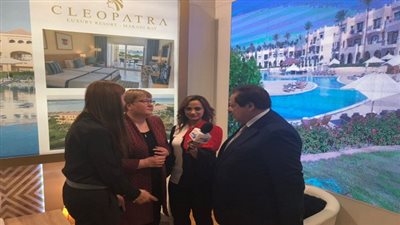 وزيرة السياحة الألمانية في ضيافة أبو العنين ببورصة برلين