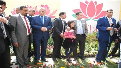 وزراء الزراعة والتنمية المحلية والتموين ومحافظ الجيزة يفتتحون معرض زهور الربيع فى دورته الـ 85