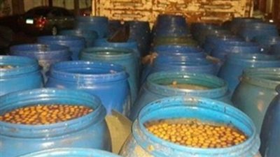 ضبط 1540 كيلو مخللات فاسدة بالبساتين