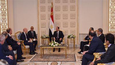 الرئيس السيسي يستقبل رئيس شركة 