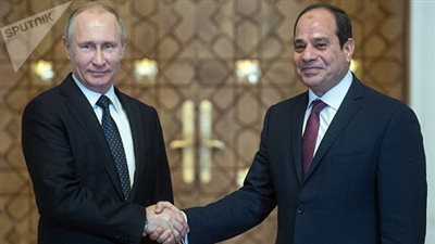 السيسي يهنئ  الرئيس الروسى بمناسبة اعادة انتخابه لفترة رئاسية جديدة