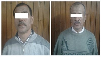 ضبط موظفين بالوحدة المحلية لقرية الحمراوى للتواطؤ مع مالكى أحد العقارات والبناء على أرض زراعية 