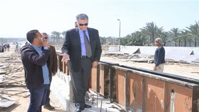وزير النقل يتفقد أعمال تنفيذ عدد من الكباري بالطريق الساحلي الدولي