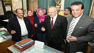 وزير التعليم العالى يزور جامعة القاهرة 