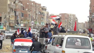 شوارع السويس تشهد مسيرة بالسيارات لتأييد السيسى فى اليوم الاخير من الانتخابات الرئاسية