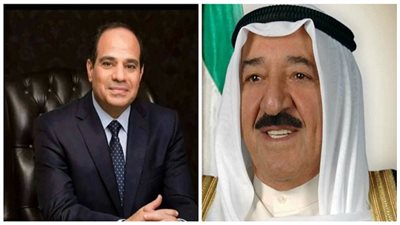 السيسي يتلقى اتصالاً هاتفياً من أمير دولة الكويت