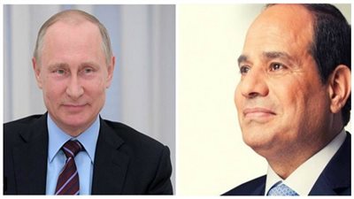 السيسي يتلقي اتصالاً هاتفياً من الرئيس الروسي للتهنئة بالفوز فى الانتخابات الرئاسية