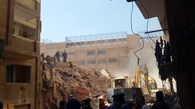 تفاصيل كارثة انهيار عقار الاسكندرية