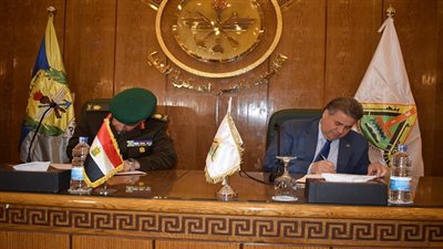بروتوكول تعاون مع أكاديمية ناصر العسكرية لتوعية الطلاب والعاملين بأهمية الأمن القومي المصري