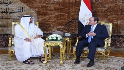 السيسي يعقد جلسة مباحثات مع ولي عهد أبوظبي 