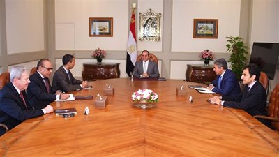 الرئيس السيسي يستقبل رئيس شركة 