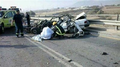 مصرع وإصابة شخصان إثر وقوع حادث تصادم بطريق بنها الحر 